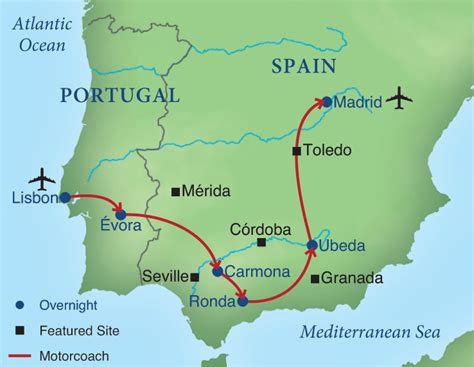 tours of southern spain and portugal